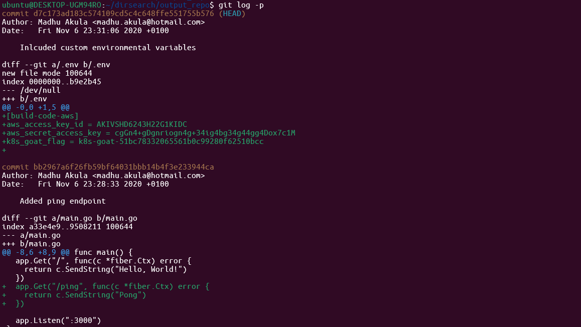 acesso ao .git via browser